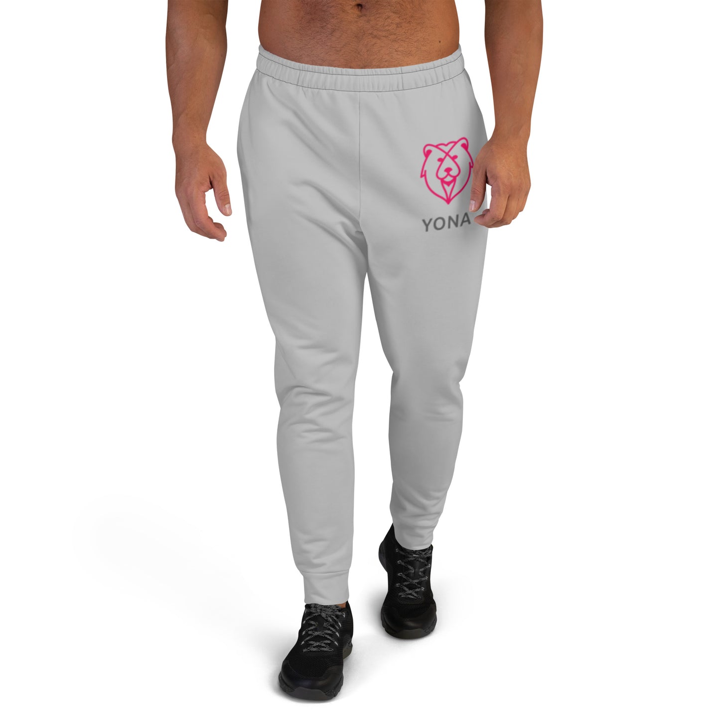 Men's Gray Large Logo Joggers