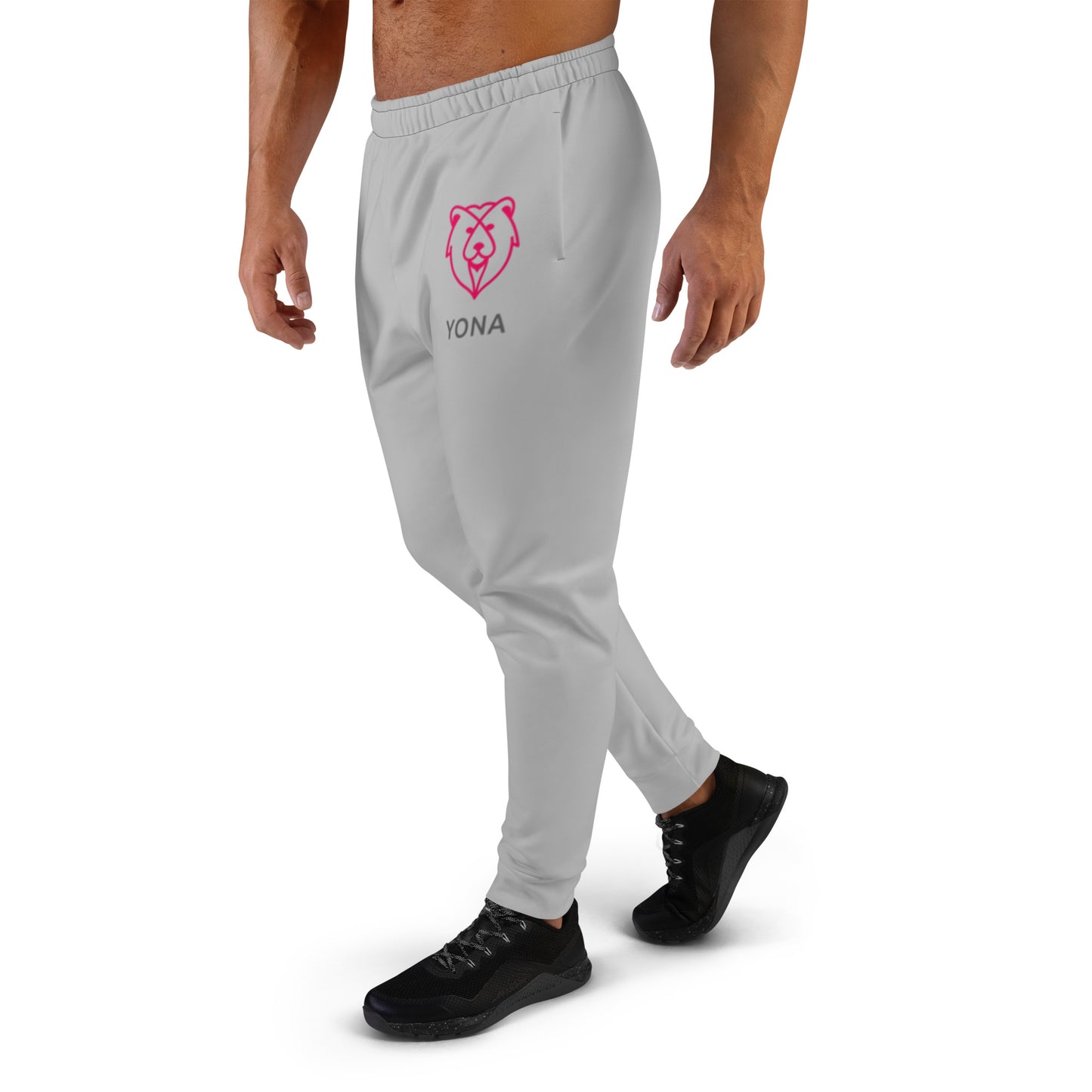 Men's Gray Large Logo Joggers