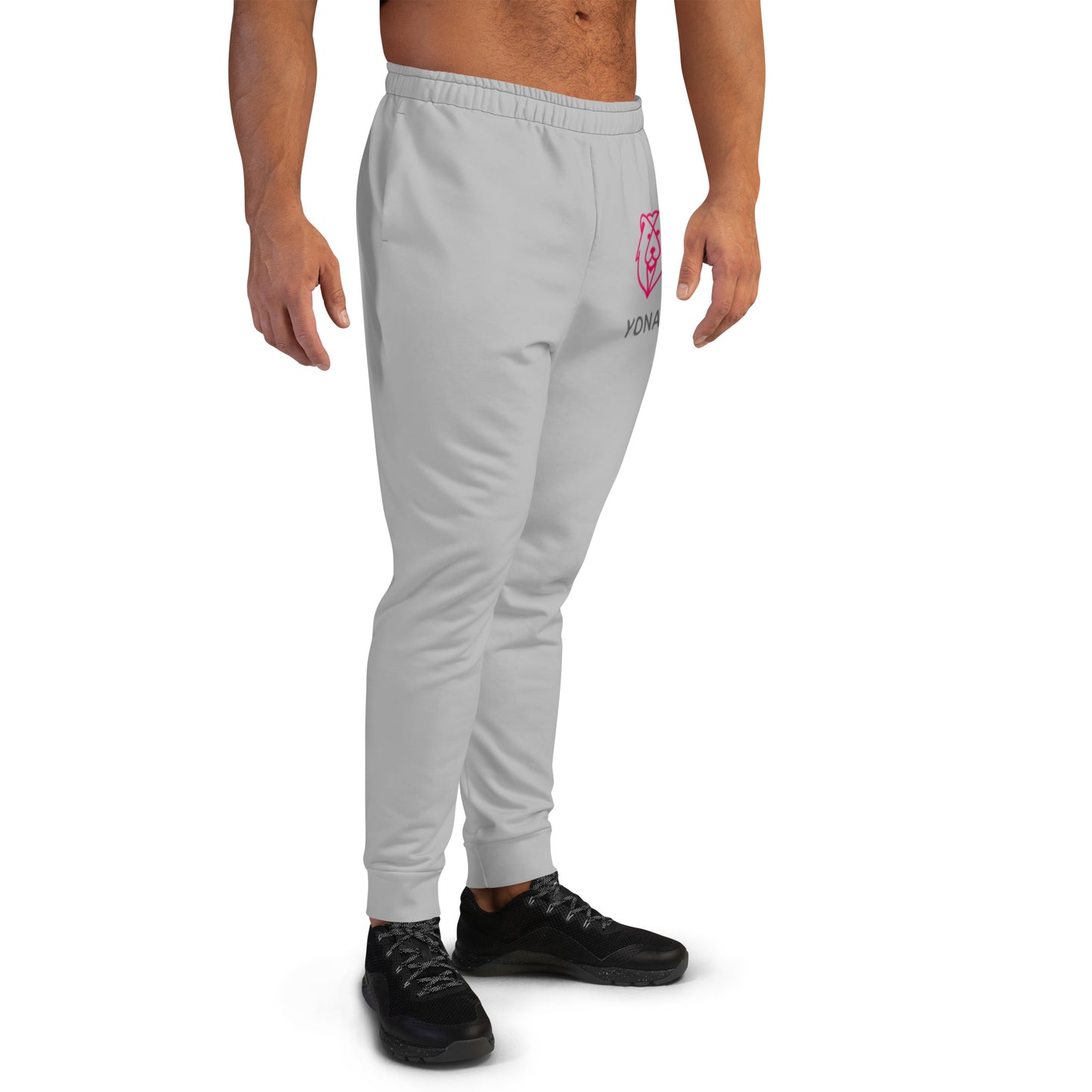 Men's Gray Large Logo Joggers