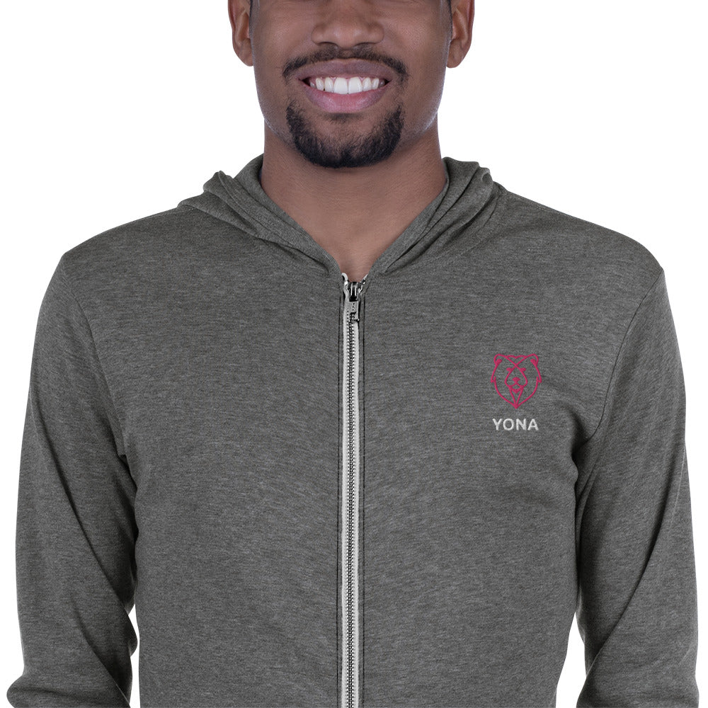 Unisex zip hoodie