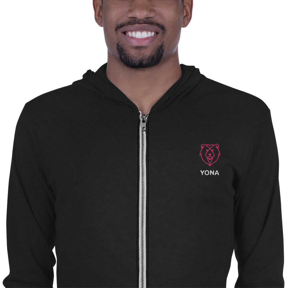 Unisex zip hoodie