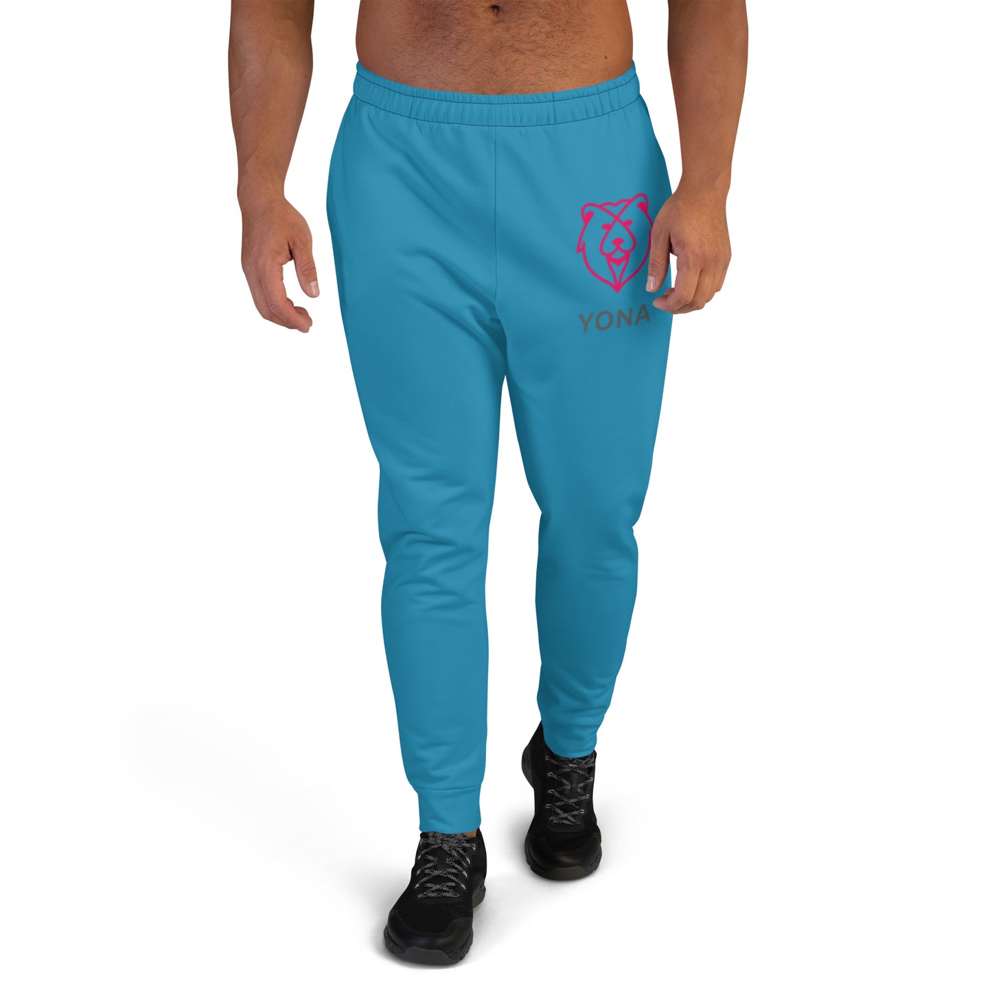 Men's Blue Large Logo Joggers