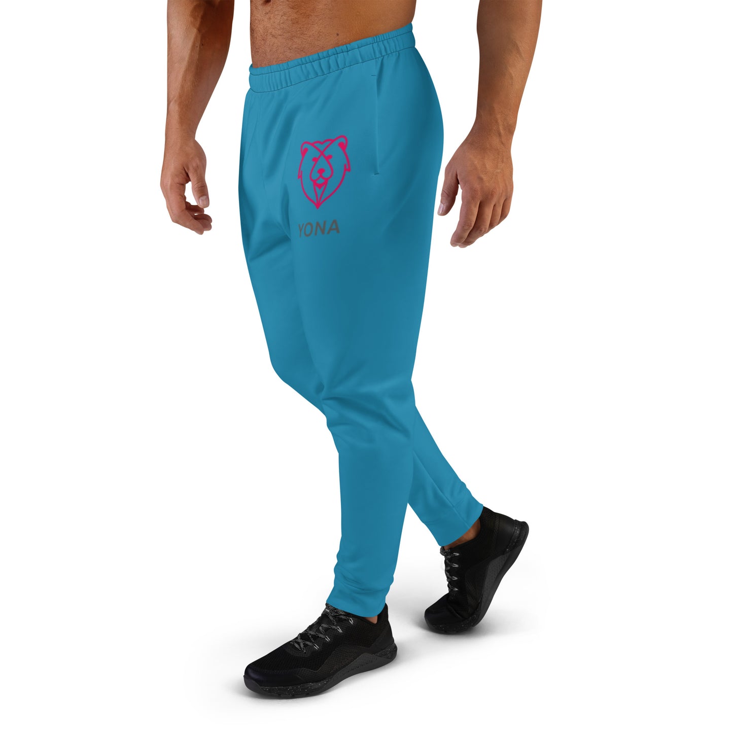 Men's Blue Large Logo Joggers